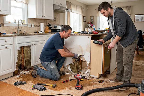 Kitchen Water Damage Repair Sammamish