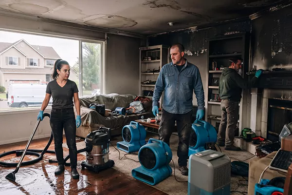 Smoke and Water Damage Restoration Sammamish