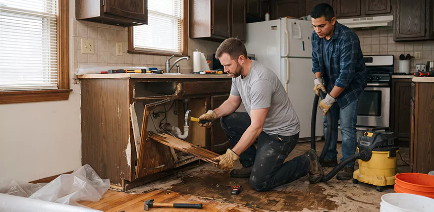 Repairing Water Damaged MDF Cabinets in Sammamish