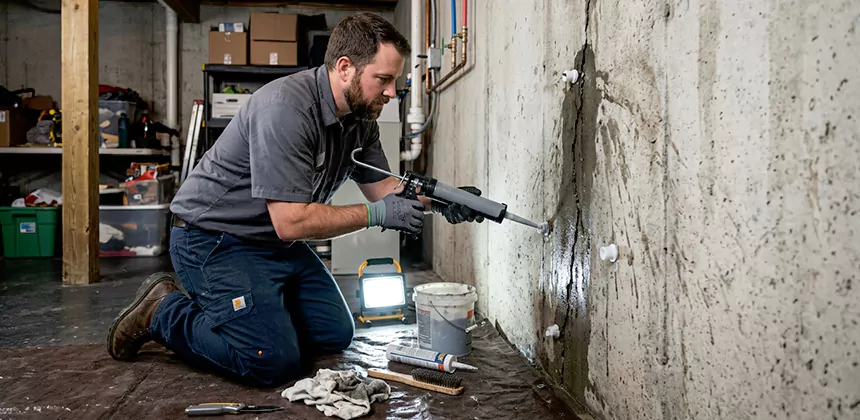 Basement Leak Repair From Inside in Sammamish