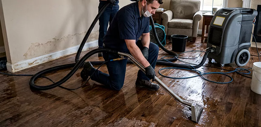 Hardwood Floor Water Extraction in Sammamish
